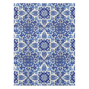 Toalha De Mesa Indigo Azulejo Azul Português Lisboa Talavera 