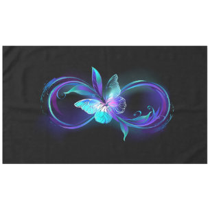 Toalha De Mesa Infinidade brilhante com borboleta mágica
