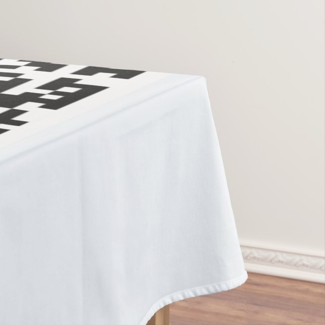 Toalha De Mesa Informações de Código QR e Tablecloe de Promociona (Posição Original)