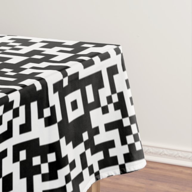 Toalha De Mesa Informações de Verificação de Código QR Tablecloth (Posição Original)