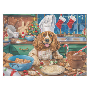 Toalha De Mesa Inglês Cocker Spaniel Baking: Natal