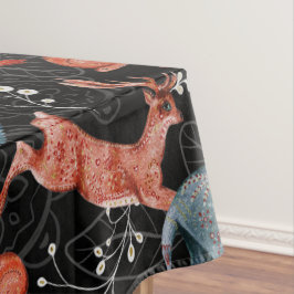 Toalha De Mesa  Intricate woodland animals pattern
