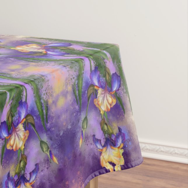 Toalha De Mesa Iris Flowers Tablecloth (Posição Original)
