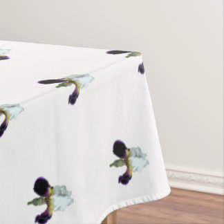 Toalha de Mesa Íris Roxa e Branca