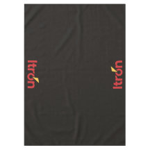 Itron black tablecloth 152 x 213 cm