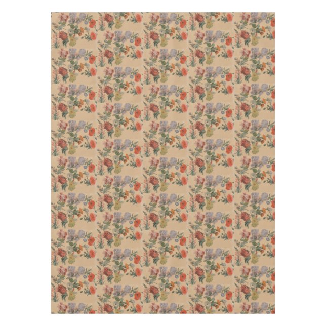 Toalha De Mesa Jacques Laurent Agasse Estudos das Flores de Verão (Frente)