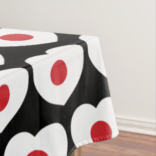 Toalha De Mesa Japão Sinalizador Japonês Heart