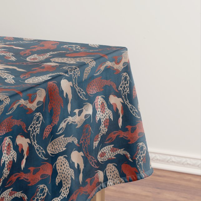 Toalha De Mesa Japonês Koi Dinning Delight (Posição Original)