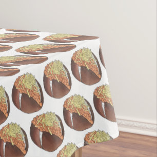 Toalha De Mesa Jaqueta Batata cozida Comida britânica de batata