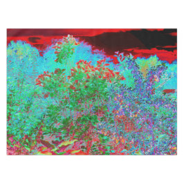 Toalha De Mesa Jardim Abstrato Colorido com Crimson Sunset
