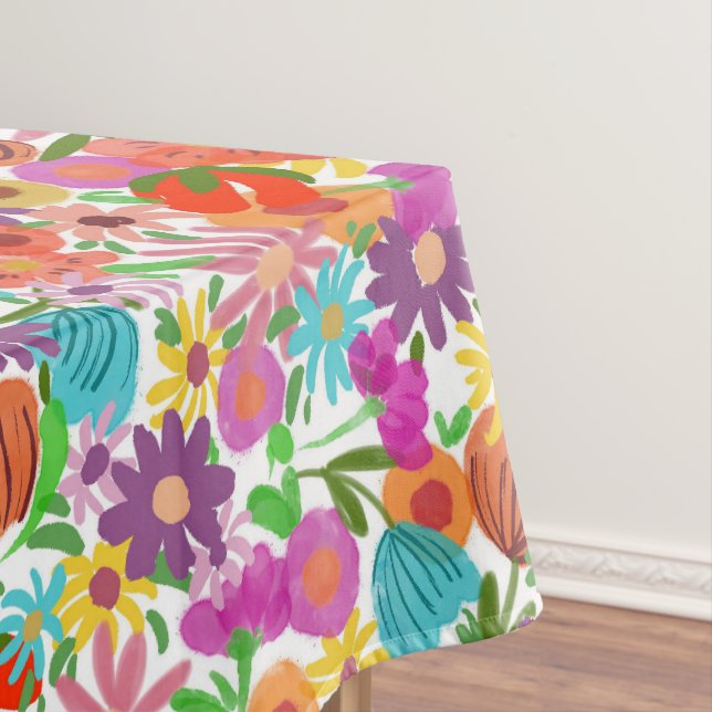 Toalha De Mesa Jardim Alegre em Flor (Posição Original)
