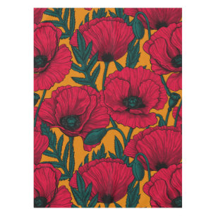 Toalha De Mesa Jardim de papoila-vermelha