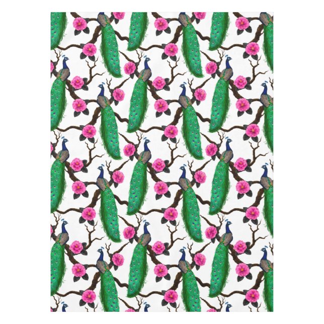 Toalha De Mesa Jardim de Peacock (Frente)