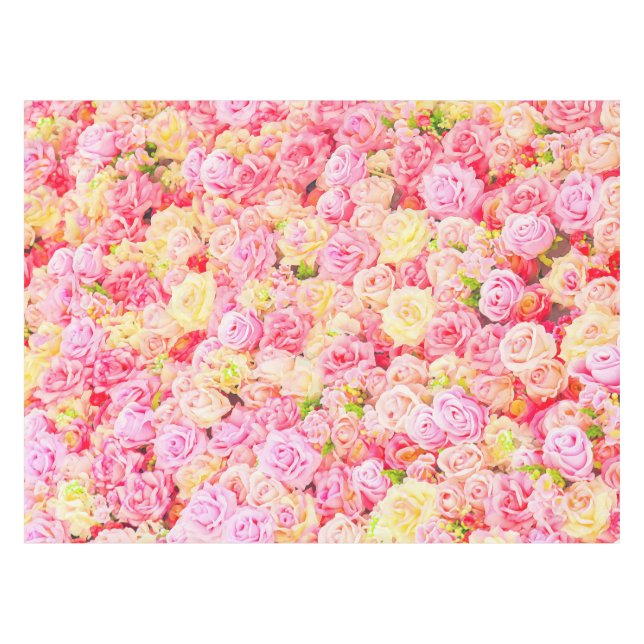 Toalha De Mesa Jardim de rosas (Frente (Horizontal))