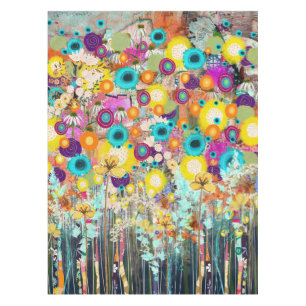 Toalha De Mesa Jardim dos Sonhos - Arte Floral Inspirada na Natur