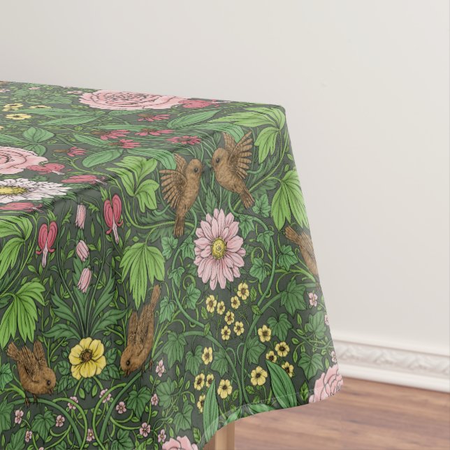 Toalha De Mesa Jardim selvagem em verde (Posição Original)
