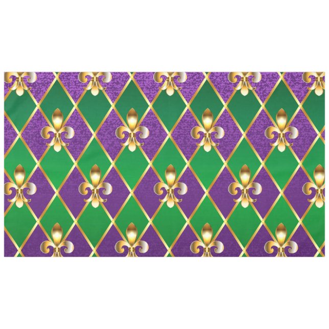 Toalha De Mesa Jewelry Background Mardi Gras (Frente (Horizontal))