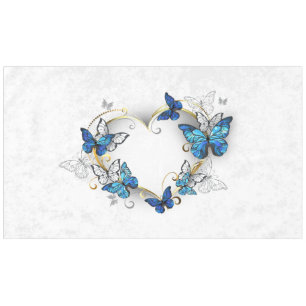 Toalha De Mesa Jewelry Heart with Butterflies Morpho