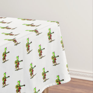 Toalha De Mesa Jogador de Violão Engraçado Tablecloth