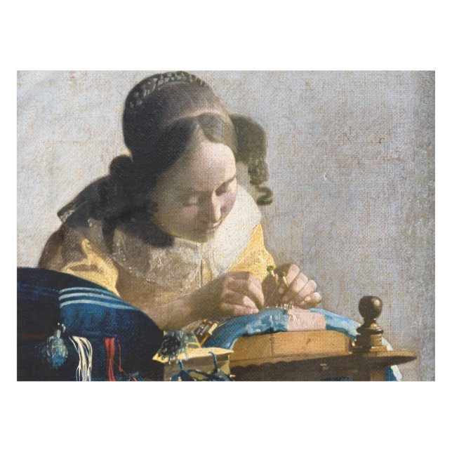 Toalha De Mesa Johannes Vermeer - O Lacemaker (Frente (Horizontal))