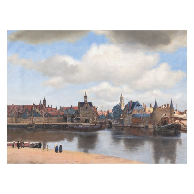 Toalha De Mesa Johannes Vermeer - Visão de Delft (Frente (Horizontal))