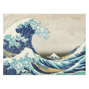 Toalha De Mesa Katsushika Hokusai - A onda do Excelente de Kanaga