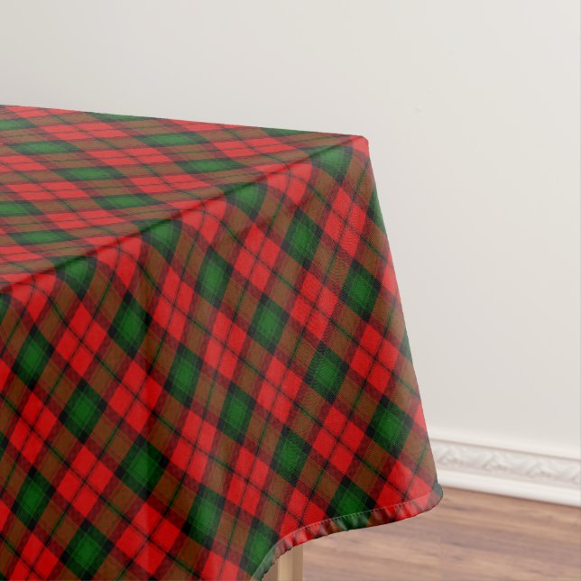 Toalha De Mesa Kerr tartan green xadrez vermelha (Posição Original)