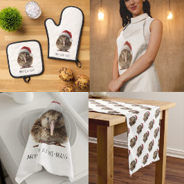 Toalha De Mesa Kiwi de Natal bonito, personalizado