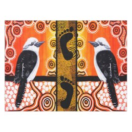 Toalha De Mesa Kookaburra Sonhando Arte Aboriginal Tablecloth