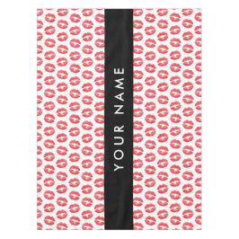 Toalha De Mesa Lábios Vermelhos, Beijo, Batom, Seu Nome, Personal