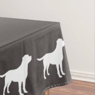 Toalha De Mesa Labrador Chá de fraldas Cão Cinza Lab Sexo Neutro