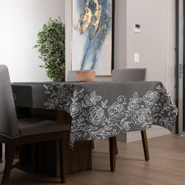 Toalha De Mesa Lace Floral Transparente Único em QUALQUER Cor BG