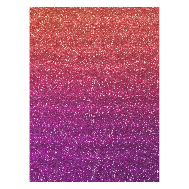 Toalha De Mesa Lacreza Laranja e Roxo Gradiente Brilhante (Frente)