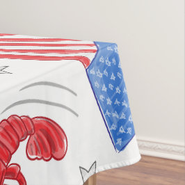 Toalha De Mesa Lagosta Bandeira Americana Patriótica Cerveja Verã