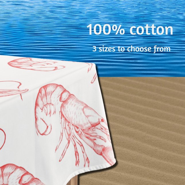 Toalha De Mesa Lagosta vermelha-da-safra (Criador carregado)