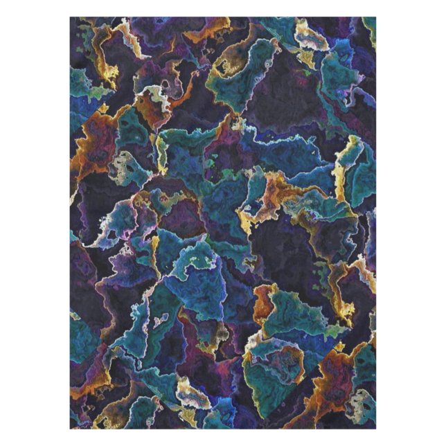 Toalha De Mesa Lamas De Óleo (Frente)