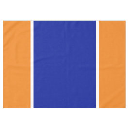 Toalha De Mesa Laranja Azul Real Laranja Branco Grande Esportivo