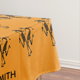 Toalha De Mesa Laranja-branca, Dançarinos do Festival de Silhueta