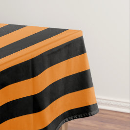 Toalha De Mesa Laranja Clássico Simples e Preto Estimulados