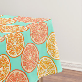 Toalha De Mesa Laranja de Verão Azul