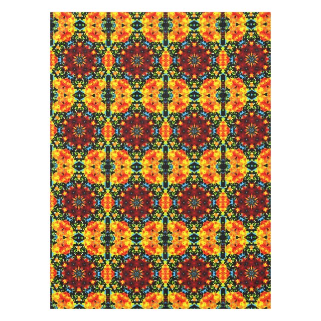 Toalha De Mesa Laranja Floral (Frente)
