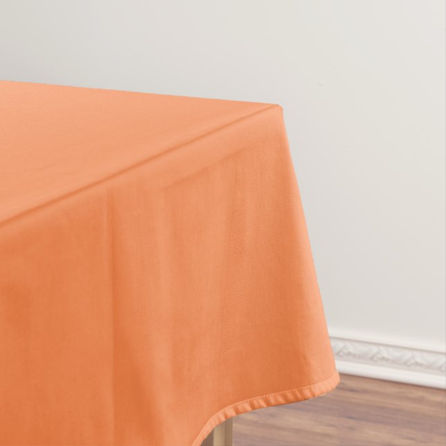 Toalha De Mesa Laranja Queimada Cor Sólida (Posição Original)