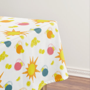 Toalha De Mesa Laranja Yellow Lemonade Pitchers Rosa