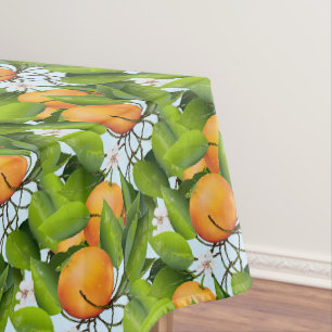 Toalha De Mesa Laranjas Fruta Citrus Floral