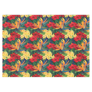 Toalha De Mesa Largo floral havaiano do paraíso tropical