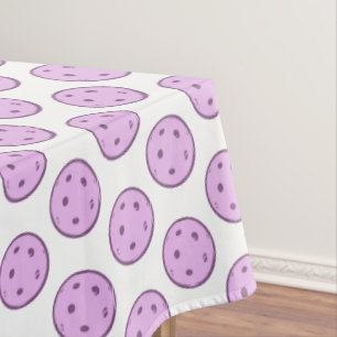 Toalha De Mesa Lavanda de Casamento de Pickleball e Galinhas Bran