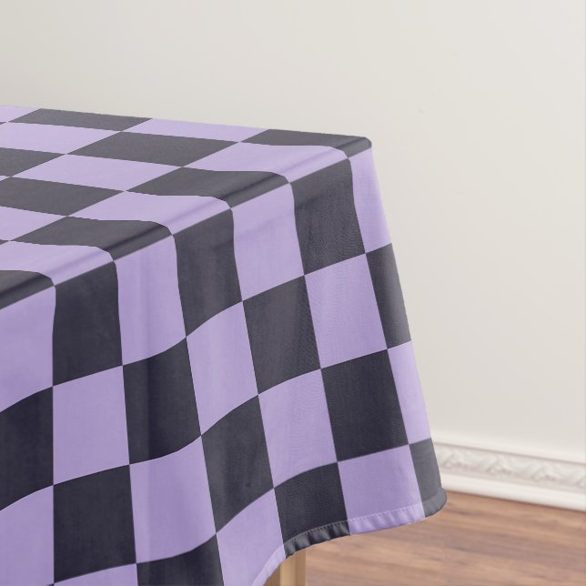 Toalha De Mesa Lavender haze checkerboard pattern (Posição Original)