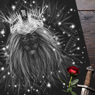 Toalha De Mesa Leão de Starlight com Monograma Coroa