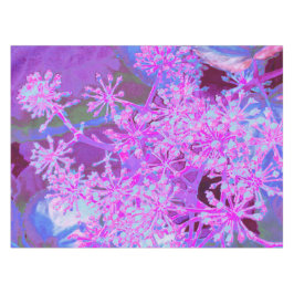 Toalha De Mesa Legal Abstrato na Natureza, em Rosa Quente e Roxo