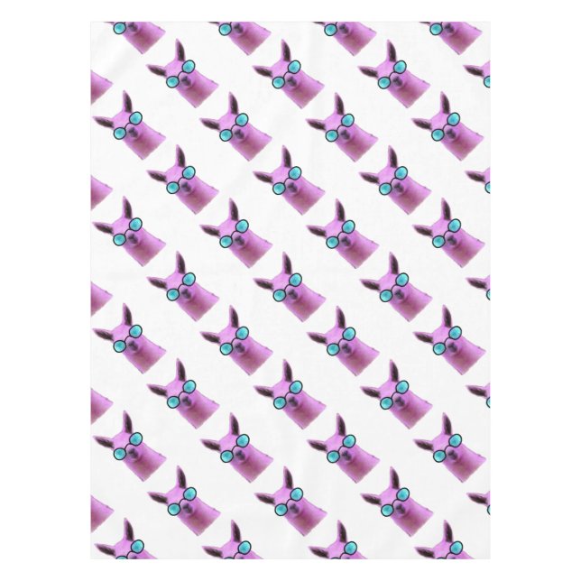 Toalha De Mesa Legal Llama Rosa! (Frente)